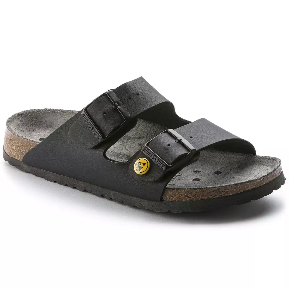 Birkenstock 89428, Arizona ESD BF Narrow Occupational Sandals, Black, image 1, gallery thumbnail
