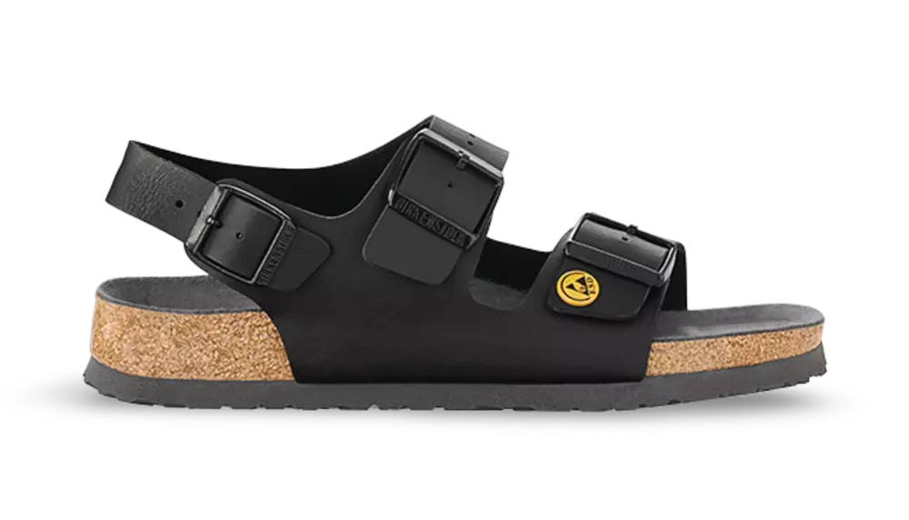 Birkenstock 634790, Milano ESD BF Regular Occupational Sandals, Black, image 2