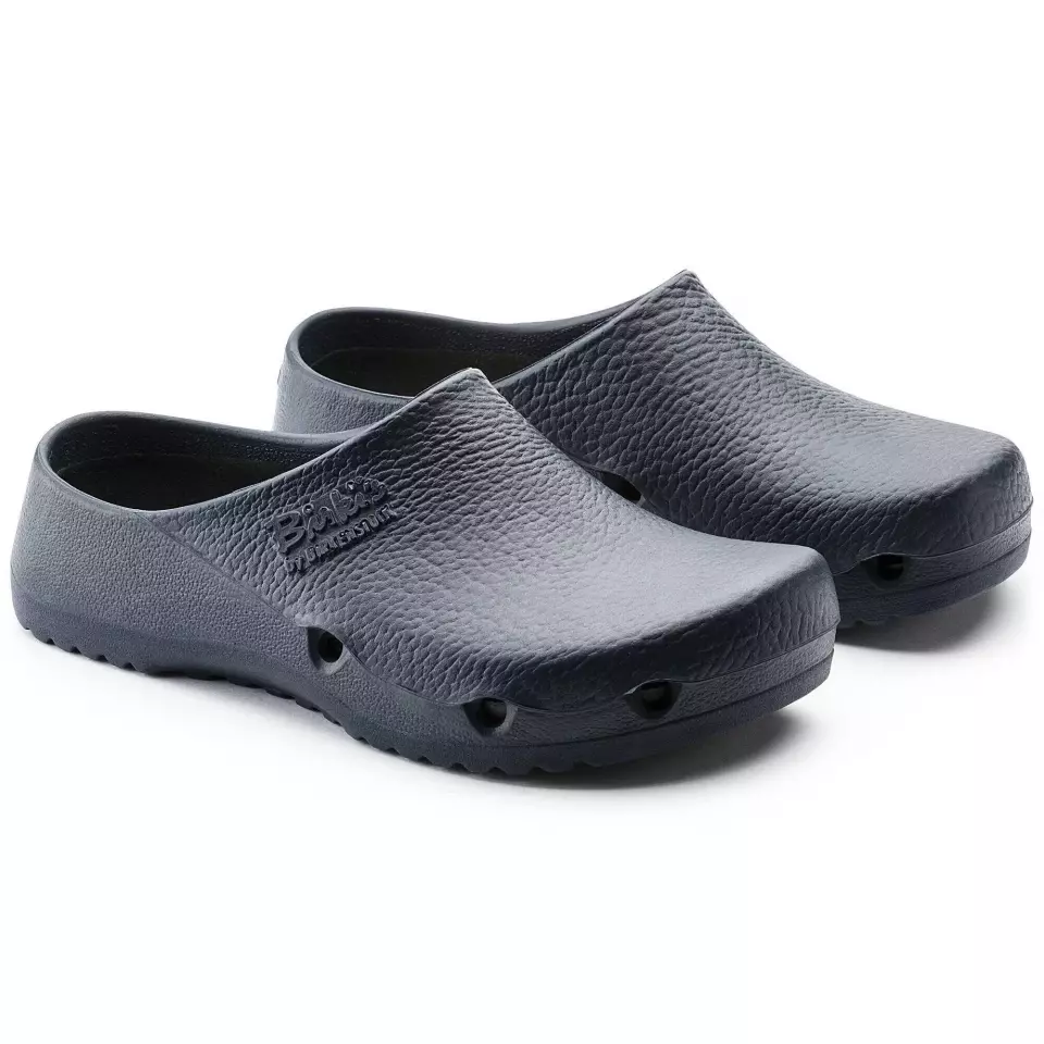 Birkenstock 63070, Birki Air Regular Occupational Antistatic PU Clogs, Blue, image 3, gallery thumbnail