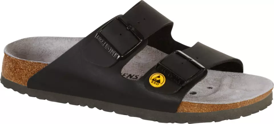 Birkenstock 89420, Arizona ESD BF Regular Occupational Sandals, Black, image 1, gallery thumbnail