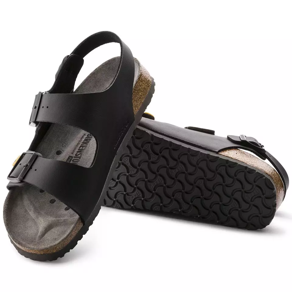 Birkenstock 634798, Milano ESD BF Narrow Occupational Sandals, Black, image 2, gallery thumbnail