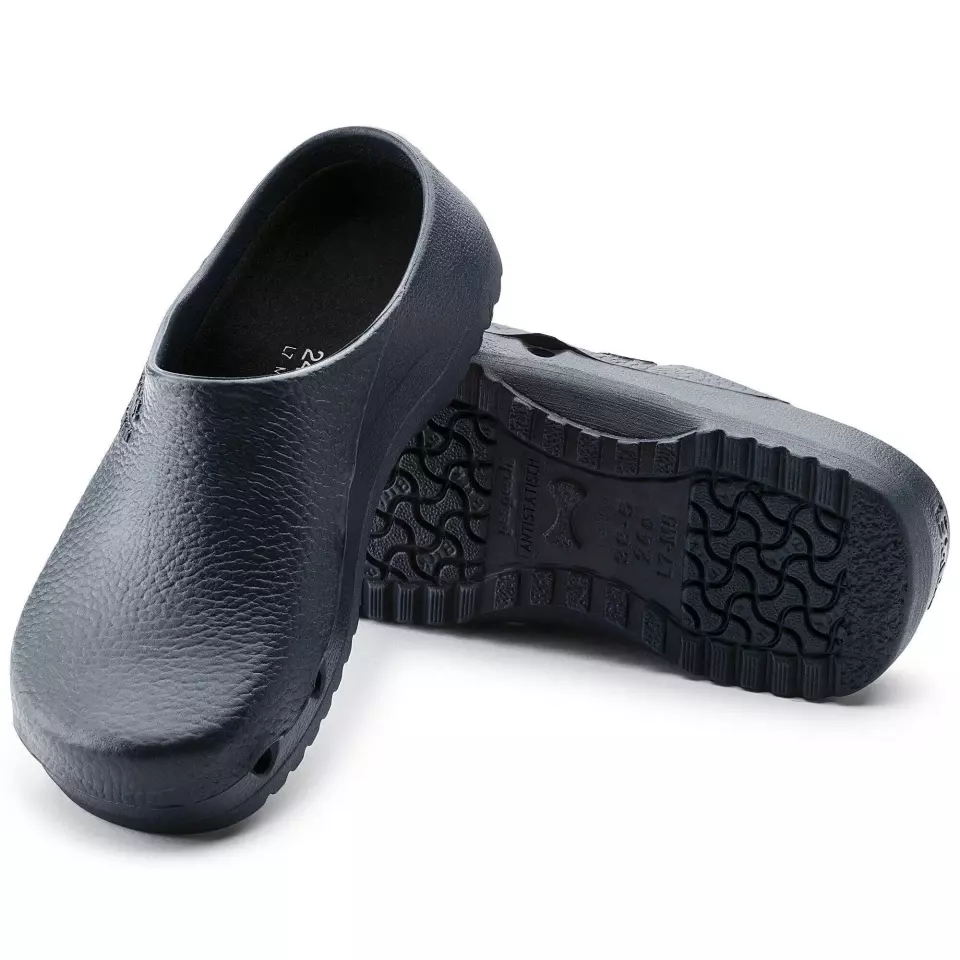Birkenstock 63070, Birki Air Regular Occupational Antistatic PU Clogs, Blue, image 2, gallery thumbnail