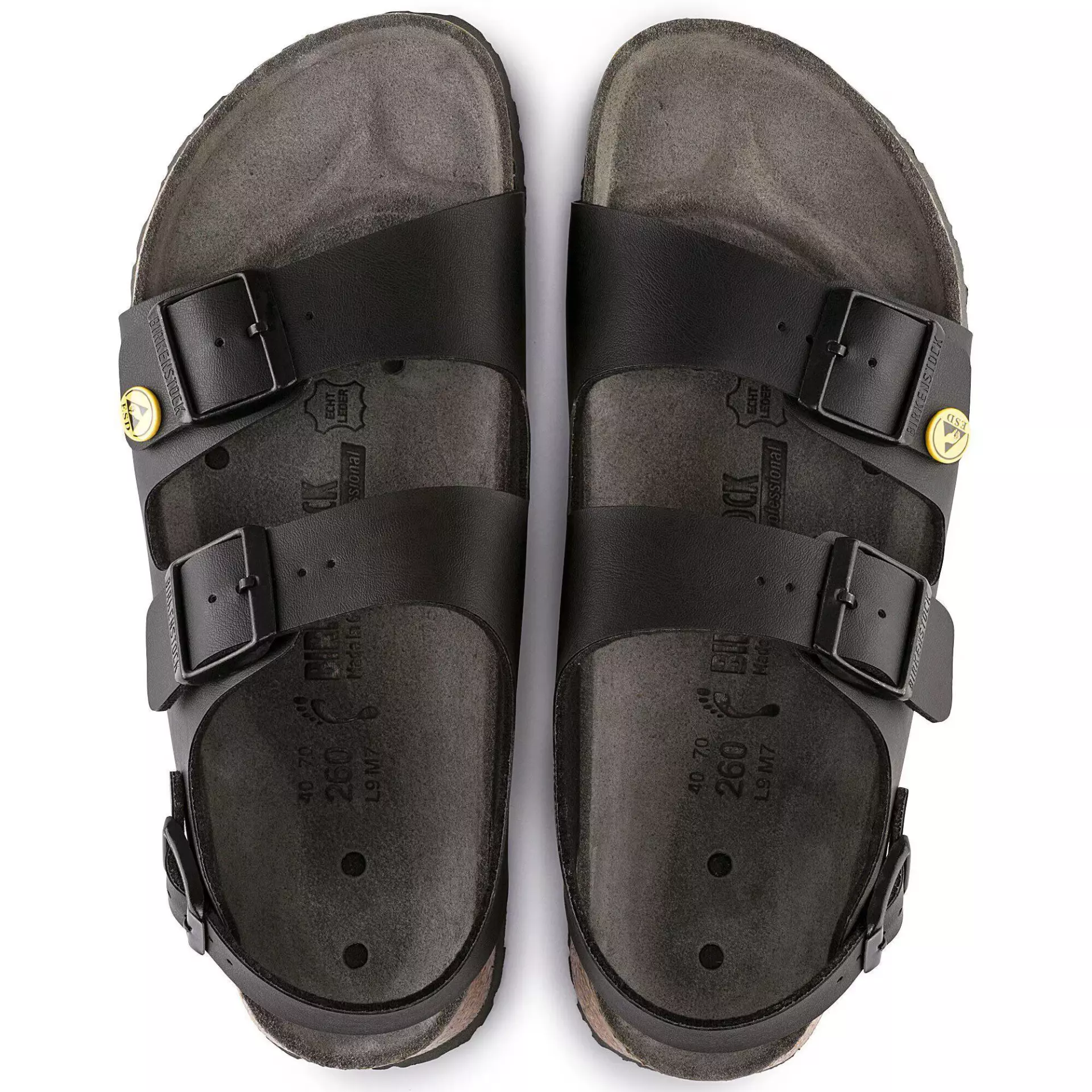 Birkenstock 634798, Milano ESD BF Narrow Occupational Sandals, Black, image 3