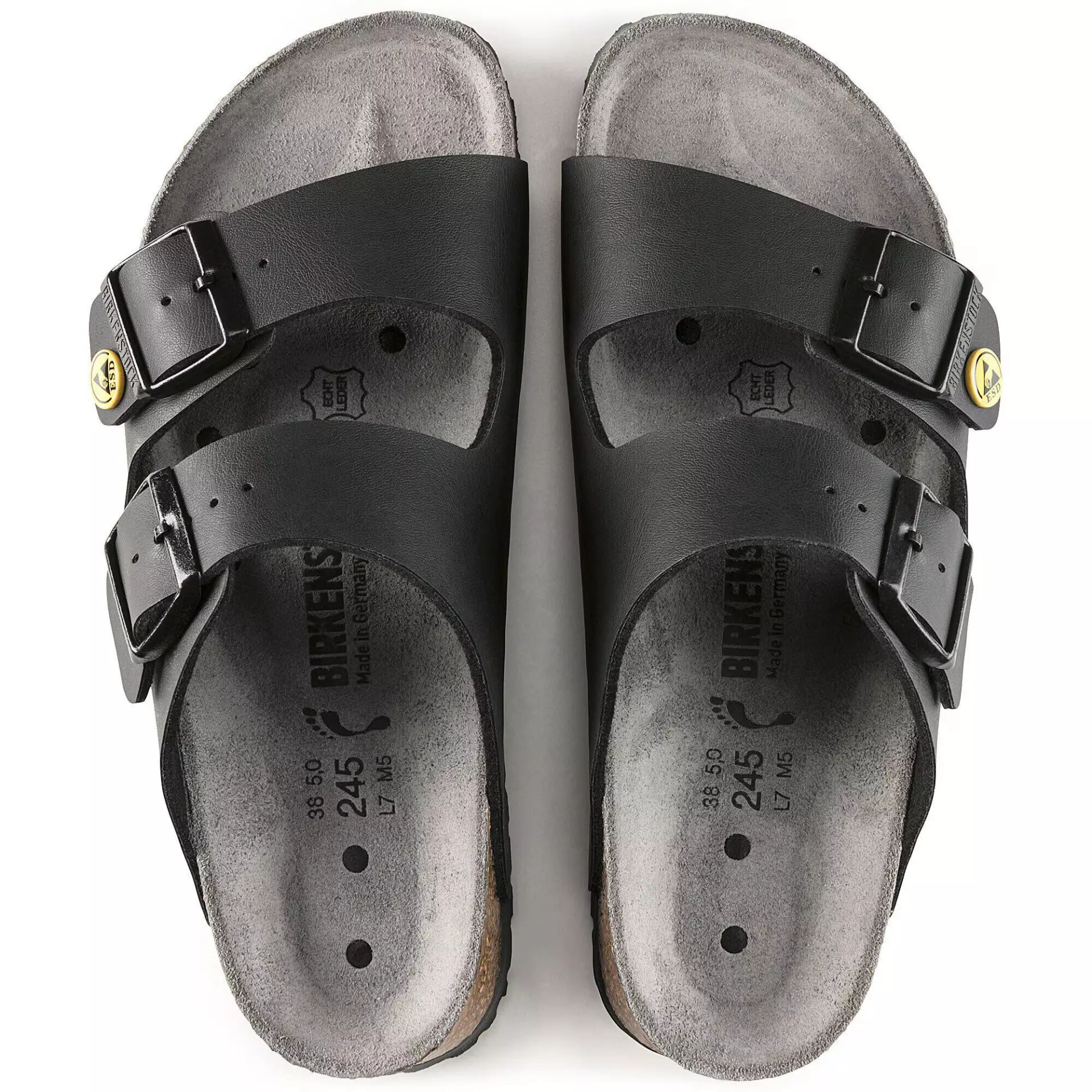 Birkenstock 89428, Arizona ESD BF Narrow Occupational Sandals, Black, image 2