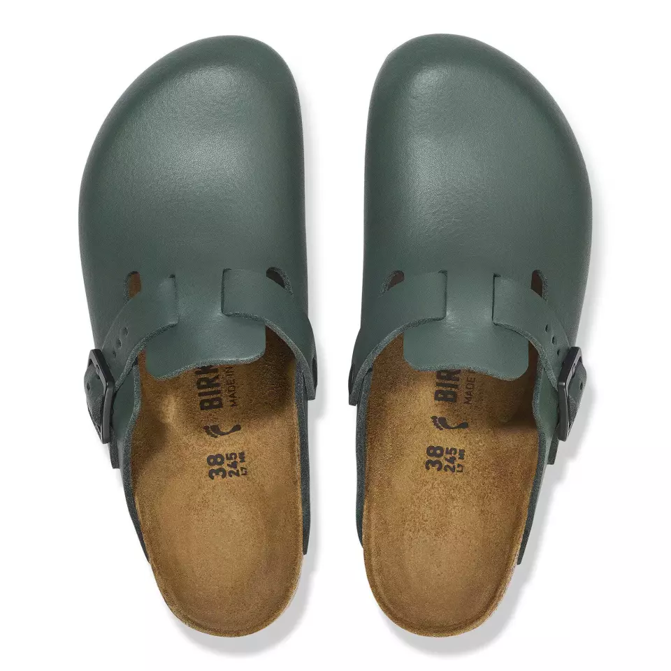 Birkenstock 1026081, Boston PRO LE Regular Occupational Sandals, Thyme, image 3, gallery thumbnail