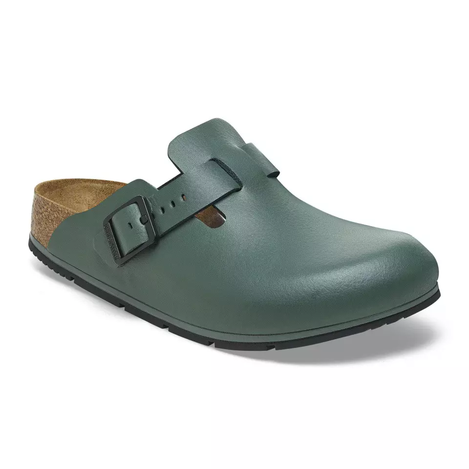 Birkenstock 1026081, Boston PRO LE Regular Occupational Sandals, Thyme, image 1, gallery thumbnail