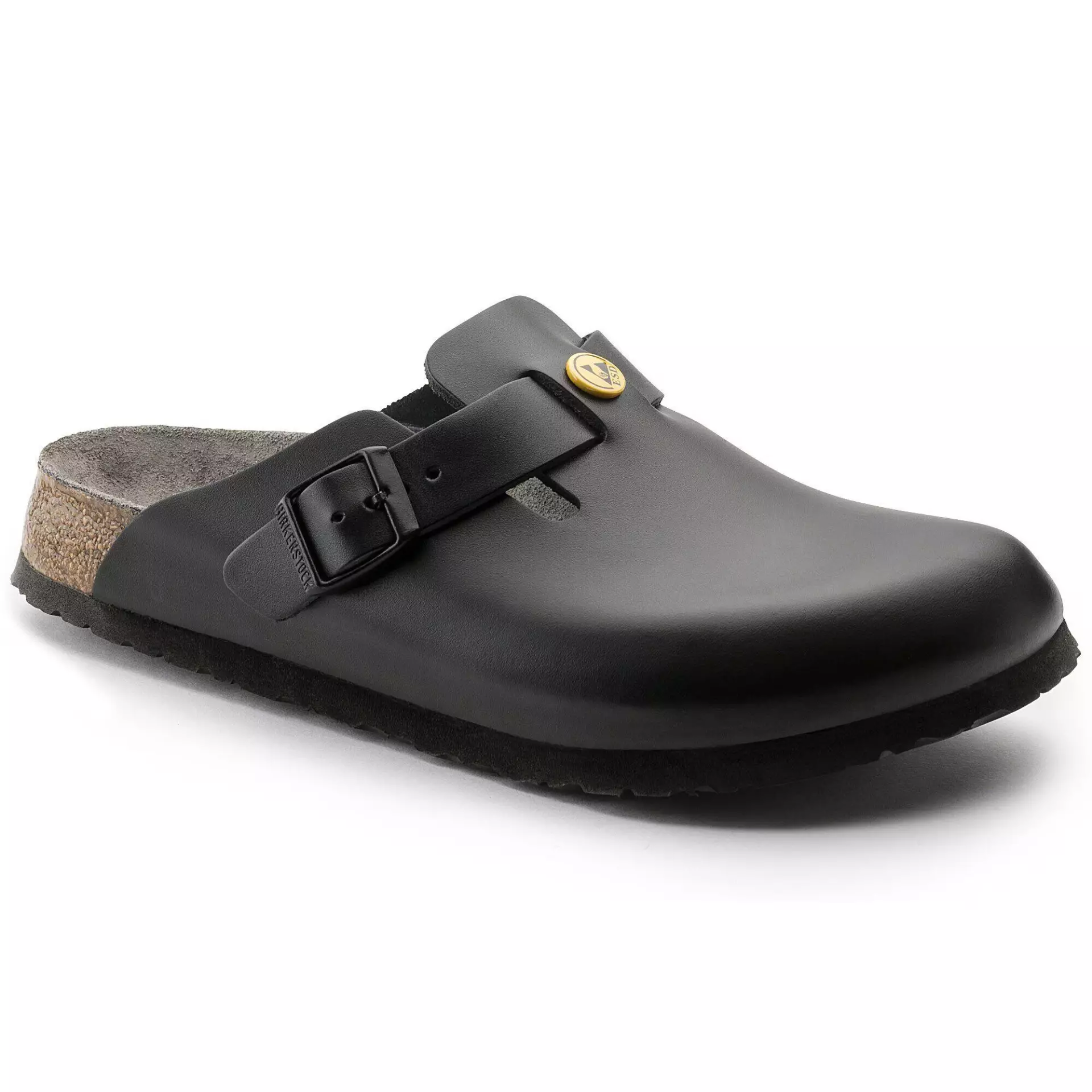 Birkenstock 61368, Boston ESD NL Narrow Occupational Sandals, Black