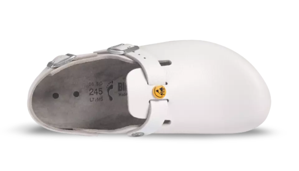 Birkenstock 61418, Tokio ESD NL Narrow Occupational Sandals, White, image 3, gallery thumbnail