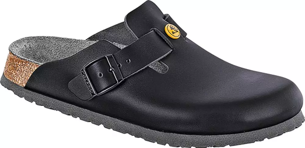 Birkenstock 61360, Boston ESD NL Regular Occupational Sandals, Black