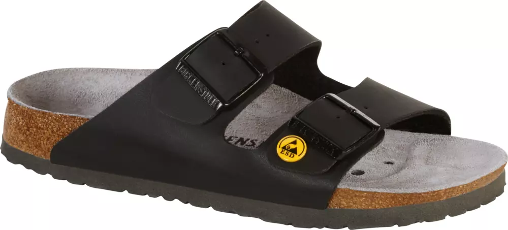 Birkenstock 89420, Arizona ESD BF Regular Occupational Sandals, Black, image 1