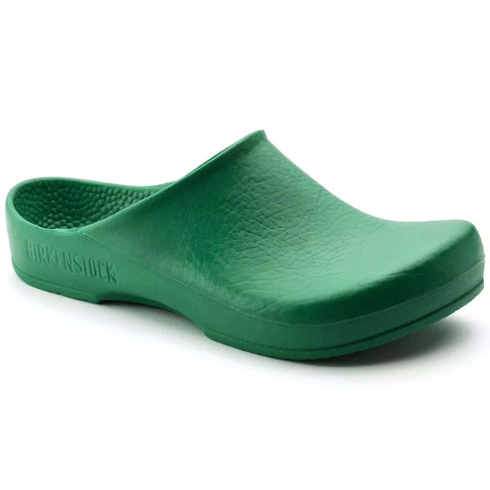 Birkenstock 67050, Klassik Birki Regular Occupational Antistatic PU Clogs, Green, image 1, gallery thumbnail