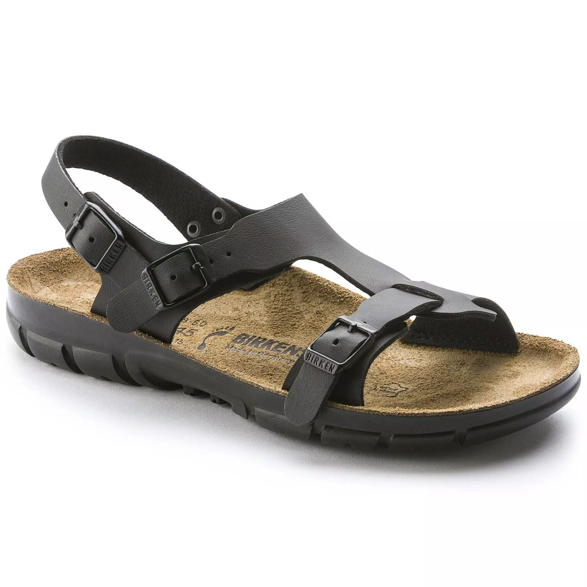 Birkenstock 500863, Saragossa BF Narrow Occupational Sandals, Black