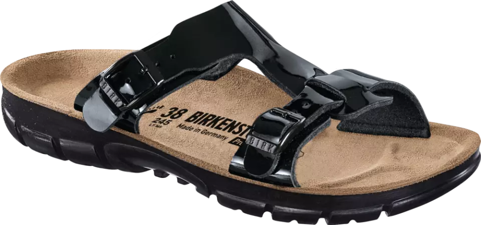 Birkenstock 263183, Sofia BF Smal arbetssandal, lackerad svart, image 1, gallery thumbnail