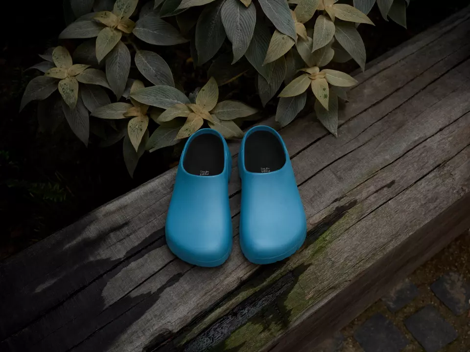 Birkenstock 1029638, Super-Birki 2.0 Regular Occupational PU Clogs, Ink Blue, image 5, gallery thumbnail