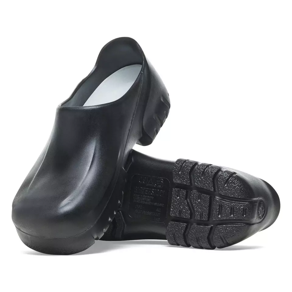 Birkenstock 20272, A 630 Regular Occupational PU Clogs with Steelcap, Black, image 4, gallery thumbnail