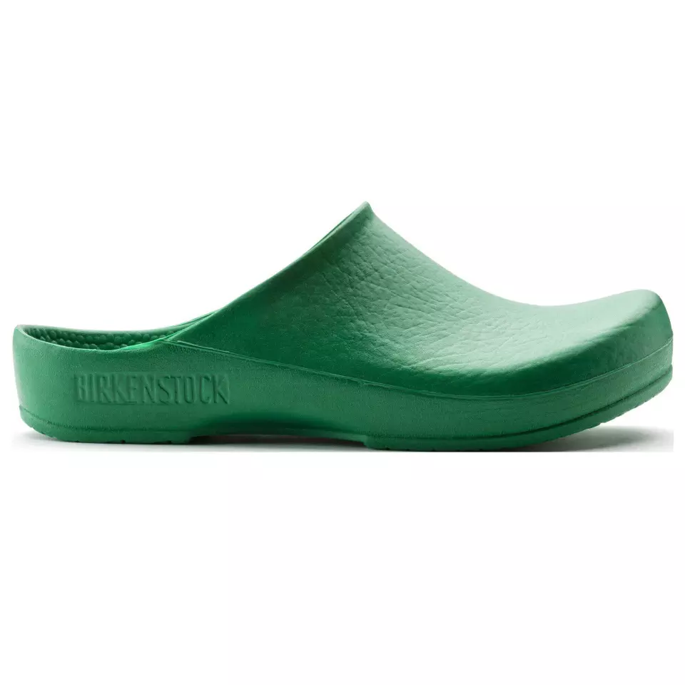 Birkenstock 67050, Klassik Birki Regular Occupational Antistatic PU Clogs, Green, image 3, gallery thumbnail