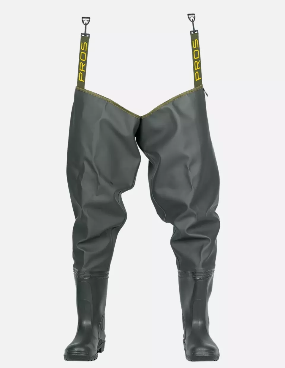 PROS WR02, Thigh Waders, Green, image 1, gallery thumbnail