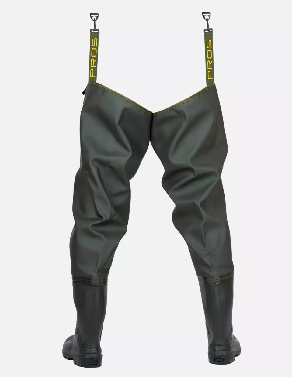 PROS WR02, Thigh Waders, Green, image 2, gallery thumbnail
