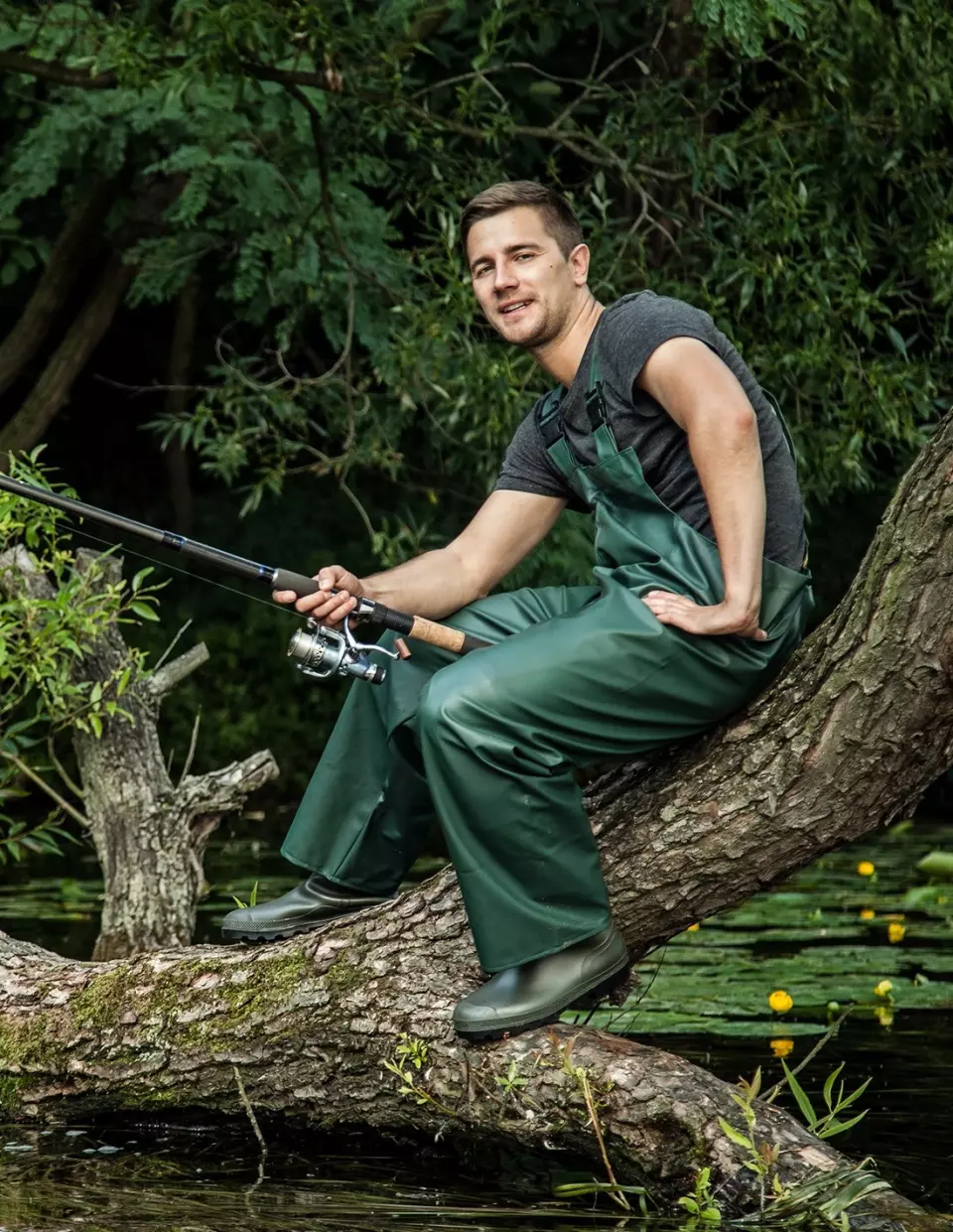 PROS 001, Bibpants, Green, image 9, gallery thumbnail