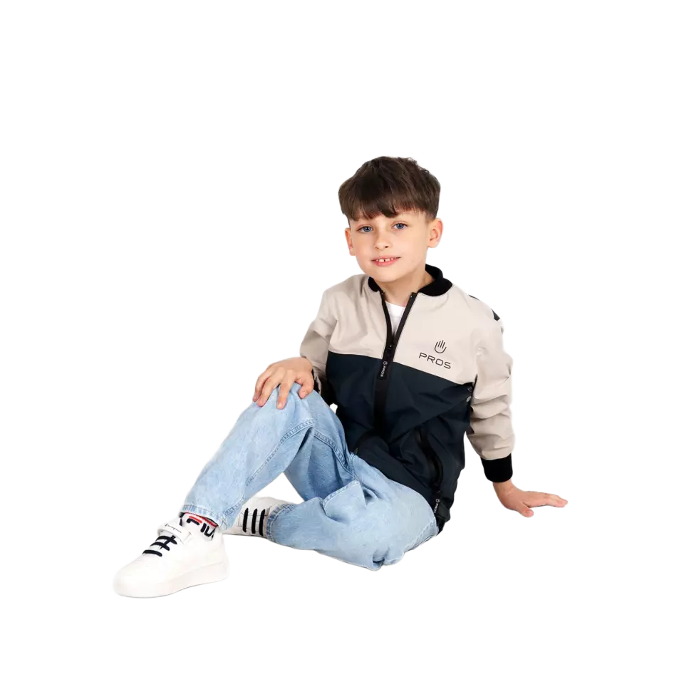 PROS 717, Sport Jacket, Navy/Light Sand, image 3, gallery thumbnail