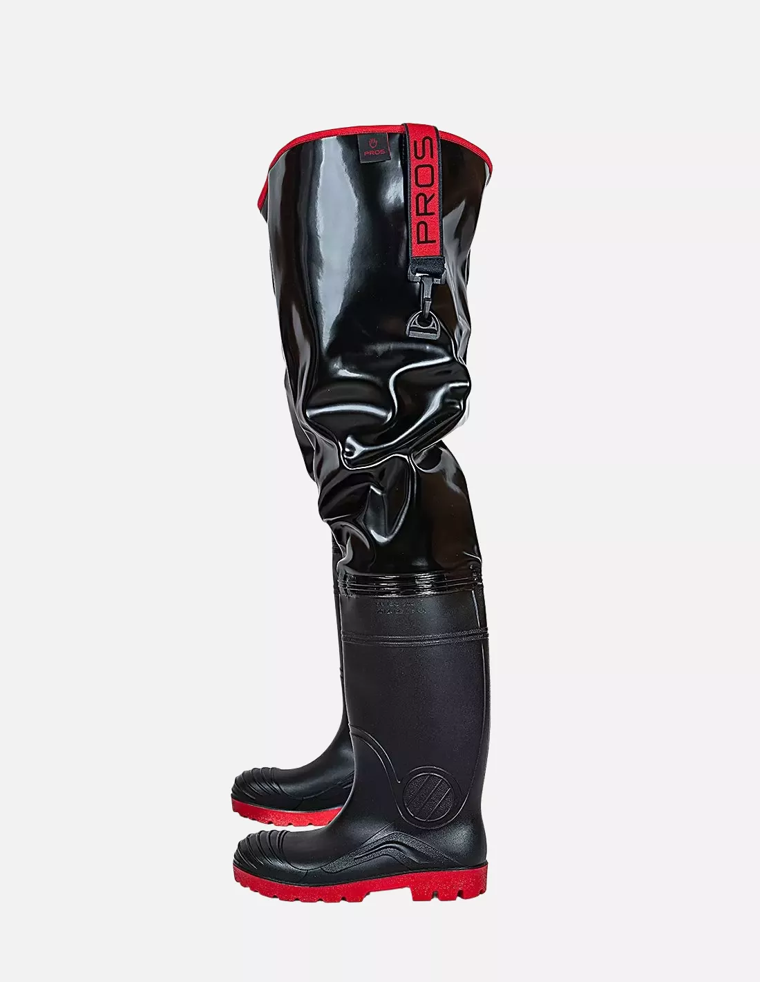 PROS WR02-S, Strong Thigh Waders, Black, image 3