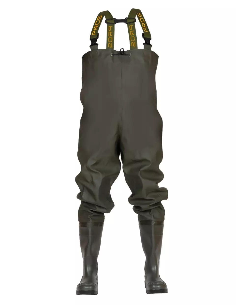PROS SBM01B, Chest Waders, Green, image 1, gallery thumbnail