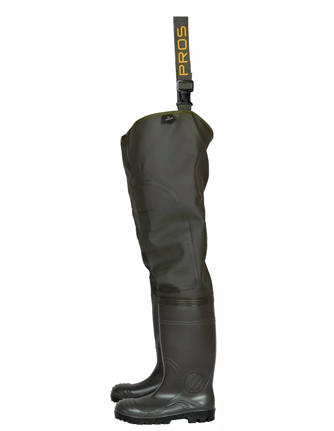 PROS WRM02B, Oberschenkel-Watstiefel, Grün, image 3