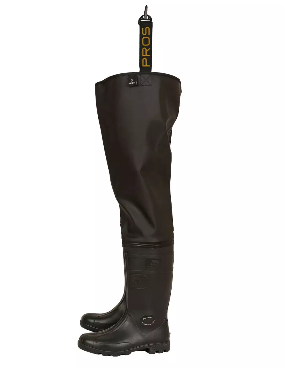PROS WRA02B, Thigh Waders, Black, image 3, gallery thumbnail