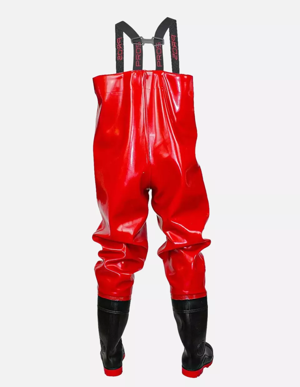 PROS SB01-SR, Strong Chest Waders, Red, image 2, gallery thumbnail