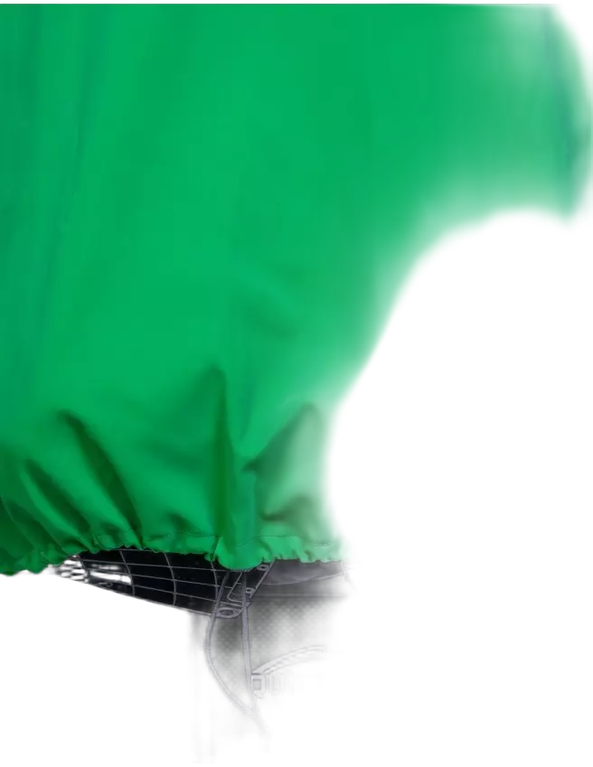 BeMoreGreen 911, Wheelchair Poncho, Green, image 6, gallery thumbnail