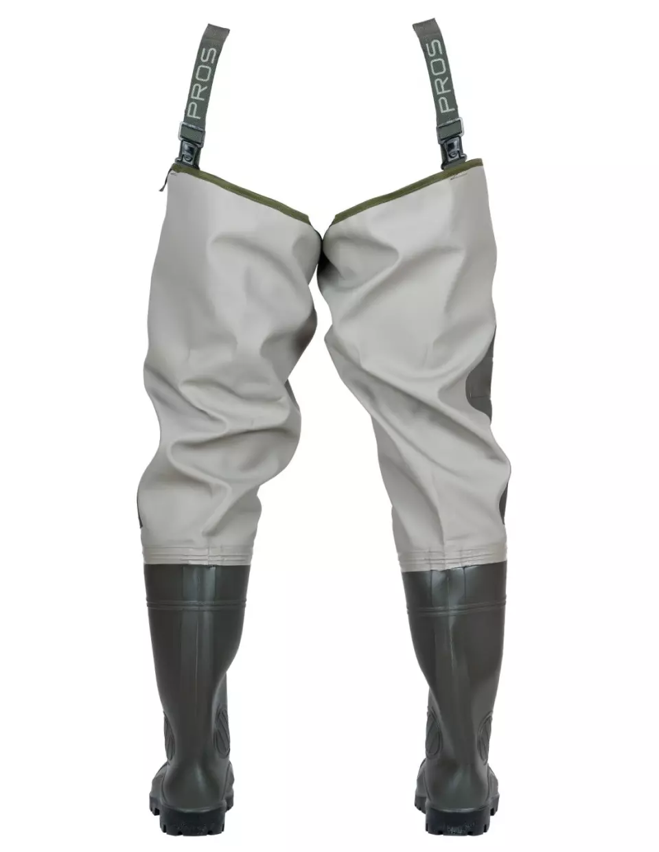 PROS WRP02, Thigh Waders, Light Olive, image 2, gallery thumbnail