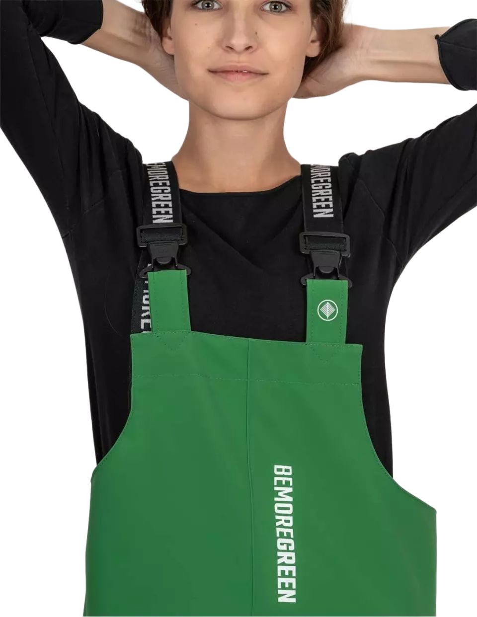 BeMoreGreen 904, Bibpants, Green, image 5, gallery thumbnail