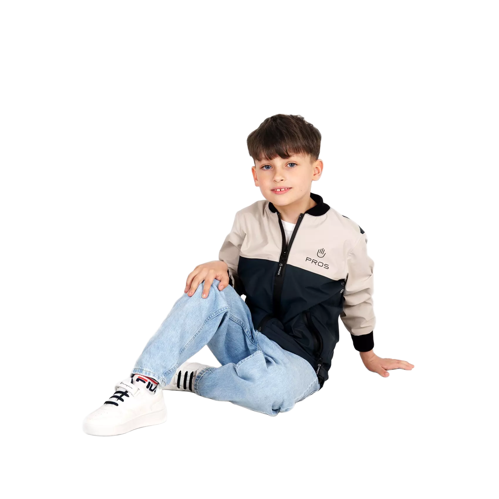 PROS 717, Sport Jacket, Navy/Light Sand, image 3