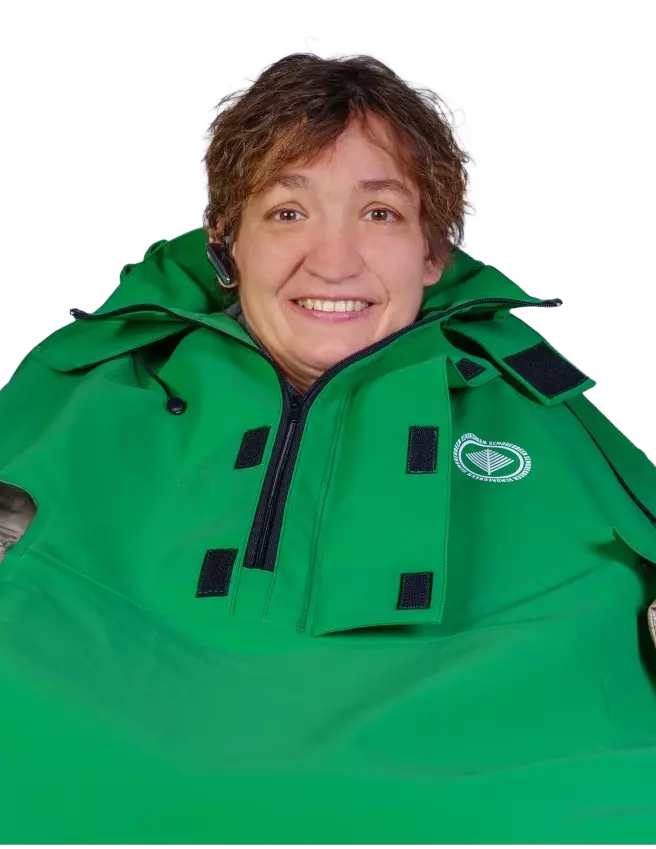BeMoreGreen 911, Wheelchair Poncho, Green, image 4, gallery thumbnail
