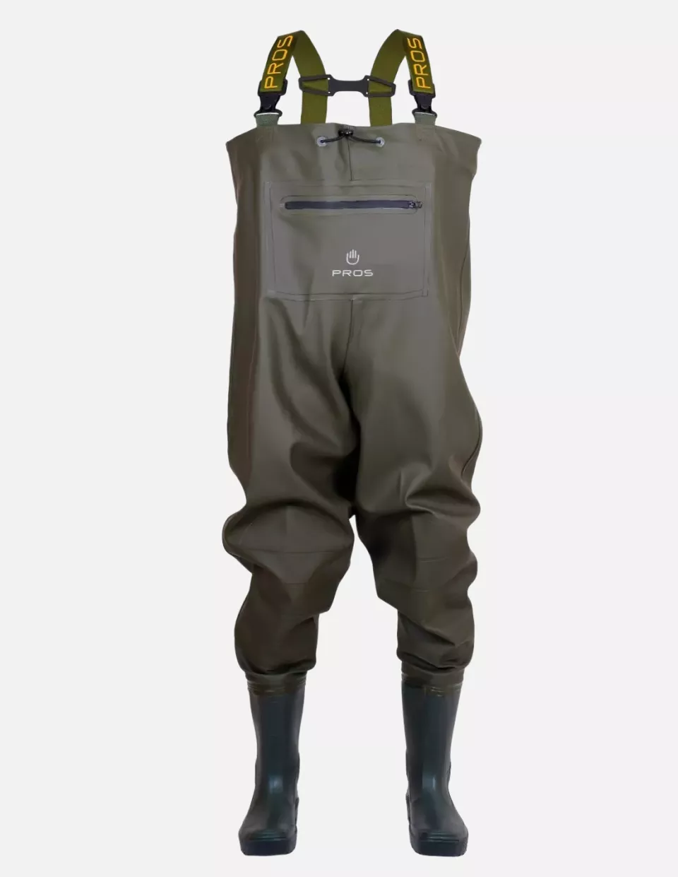 PROS SBPP01, Chest Waders, Green, image 1, gallery thumbnail