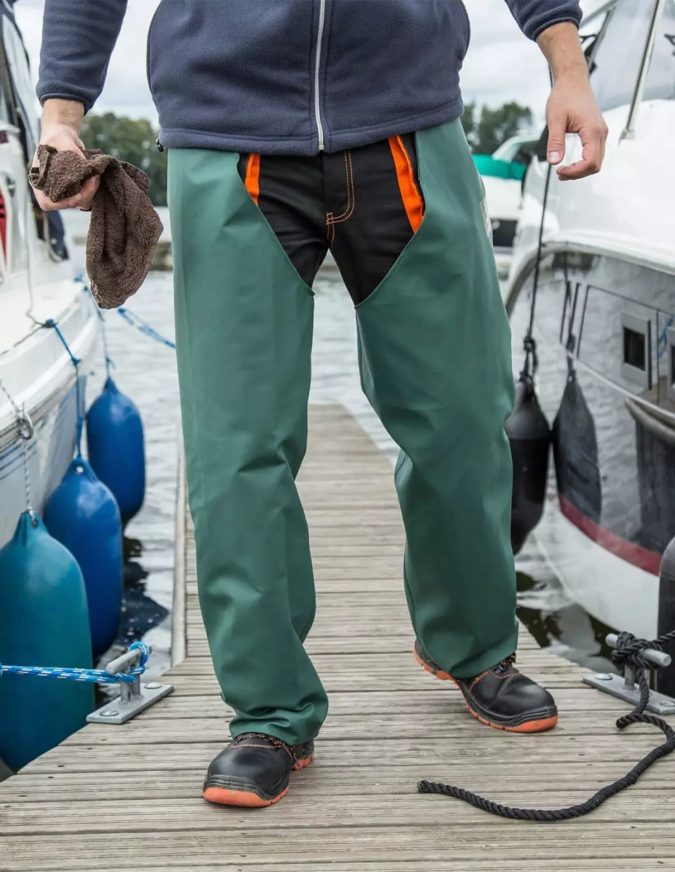 PROS 507, Chaps, Green, image 4, gallery thumbnail