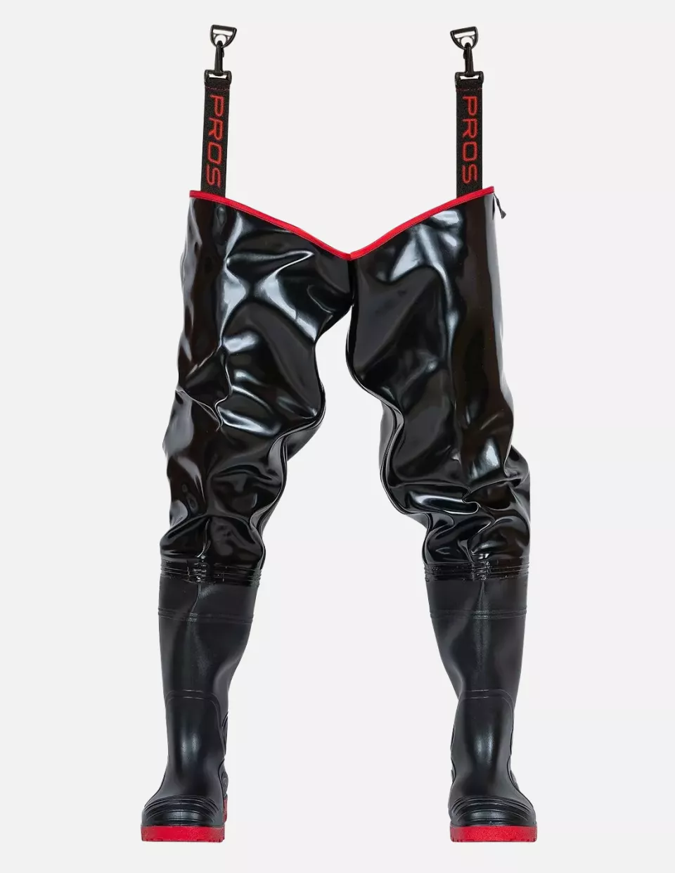 PROS WR02-S, Strong Thigh Waders, Black, image 1, gallery thumbnail
