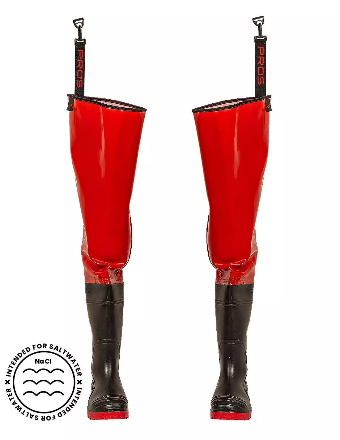 PROS WR02-SR, Strong Thigh Waders, Red, image 1
