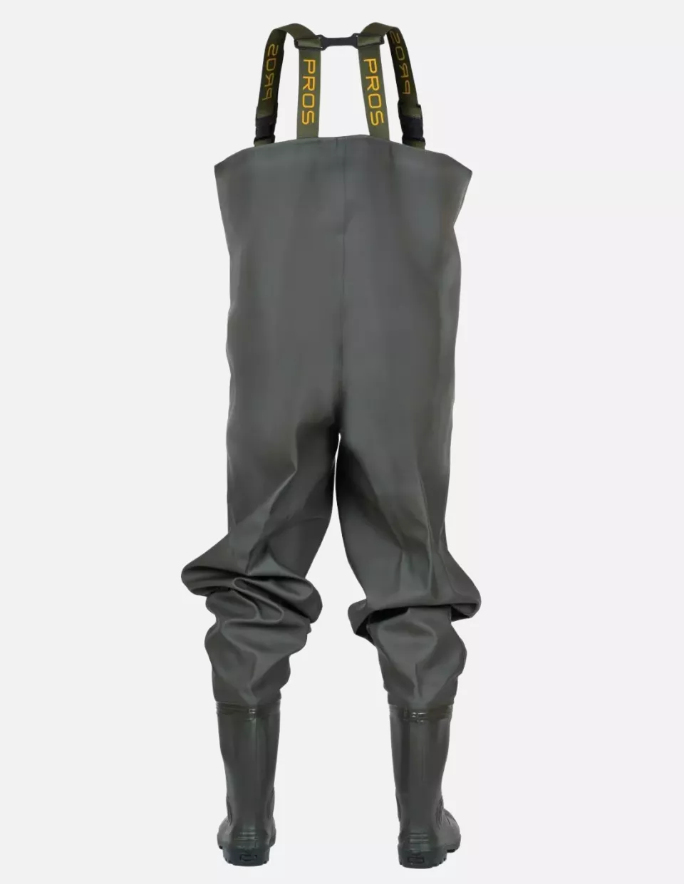 PROS SB01, Chest Waders, Green, image 2, gallery thumbnail