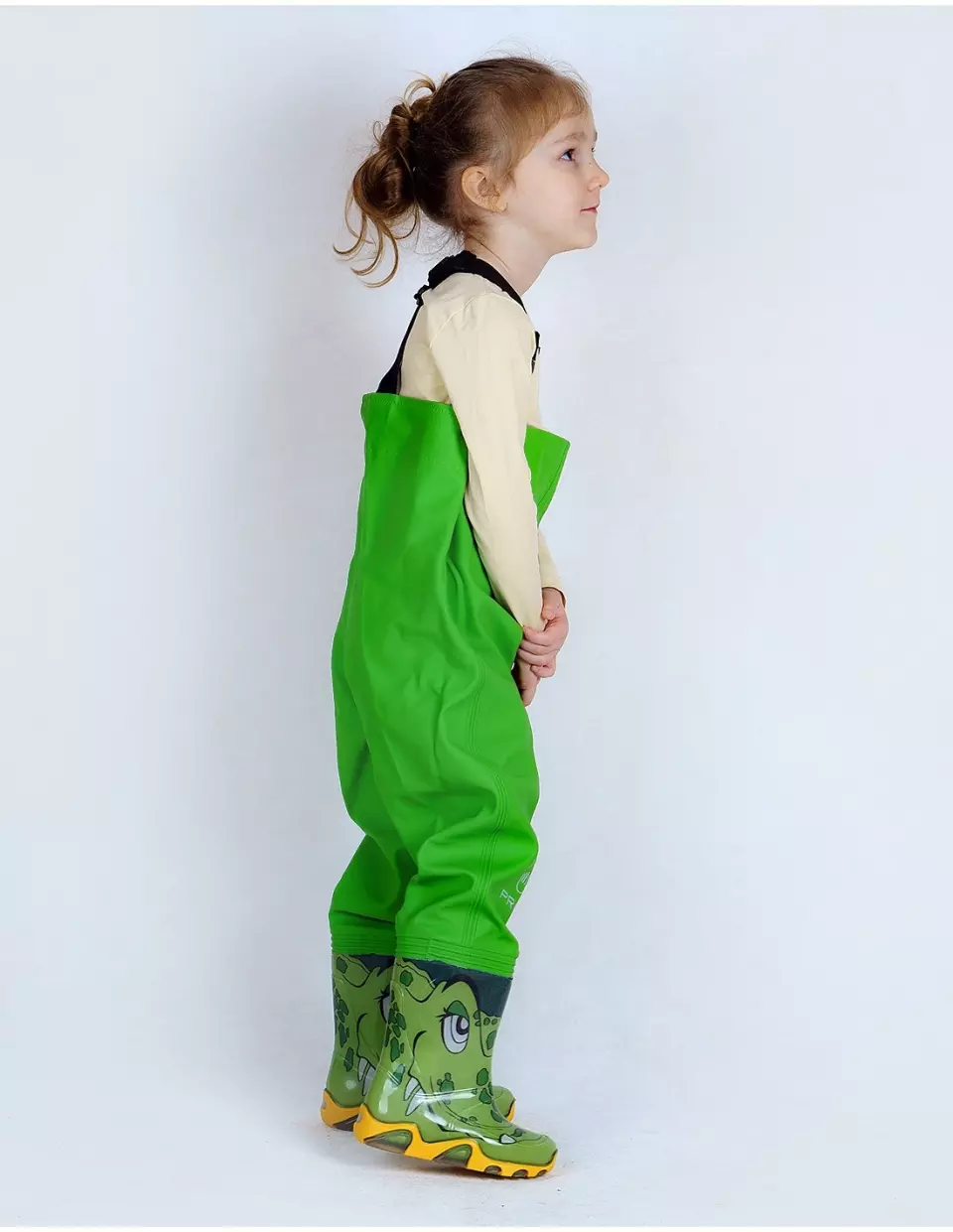 PROS SB06, Kids Chest Waders, Light Green, image 9, gallery thumbnail