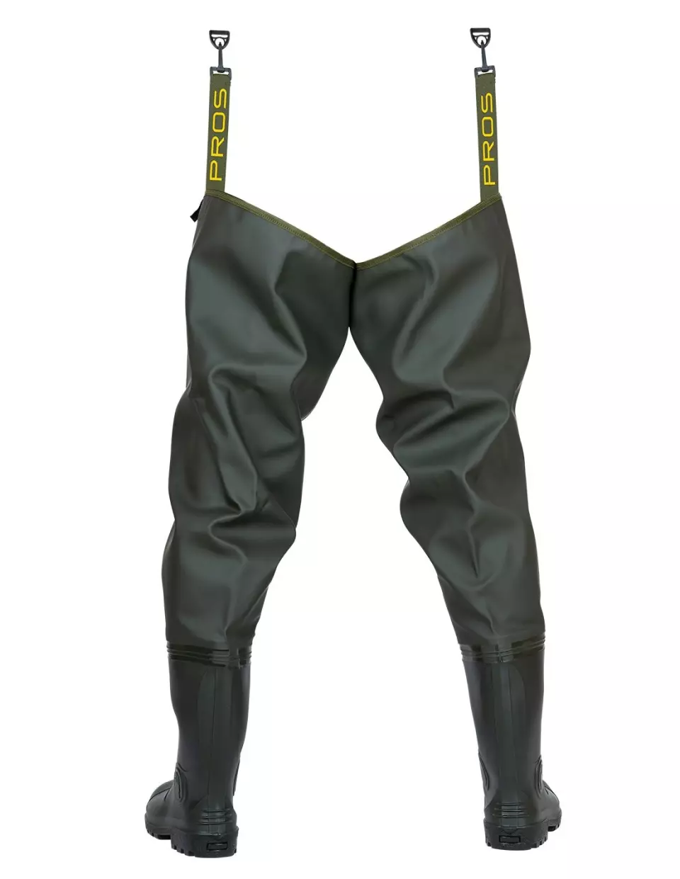 PROS WR02, Thigh Waders, Green, image 2, gallery thumbnail
