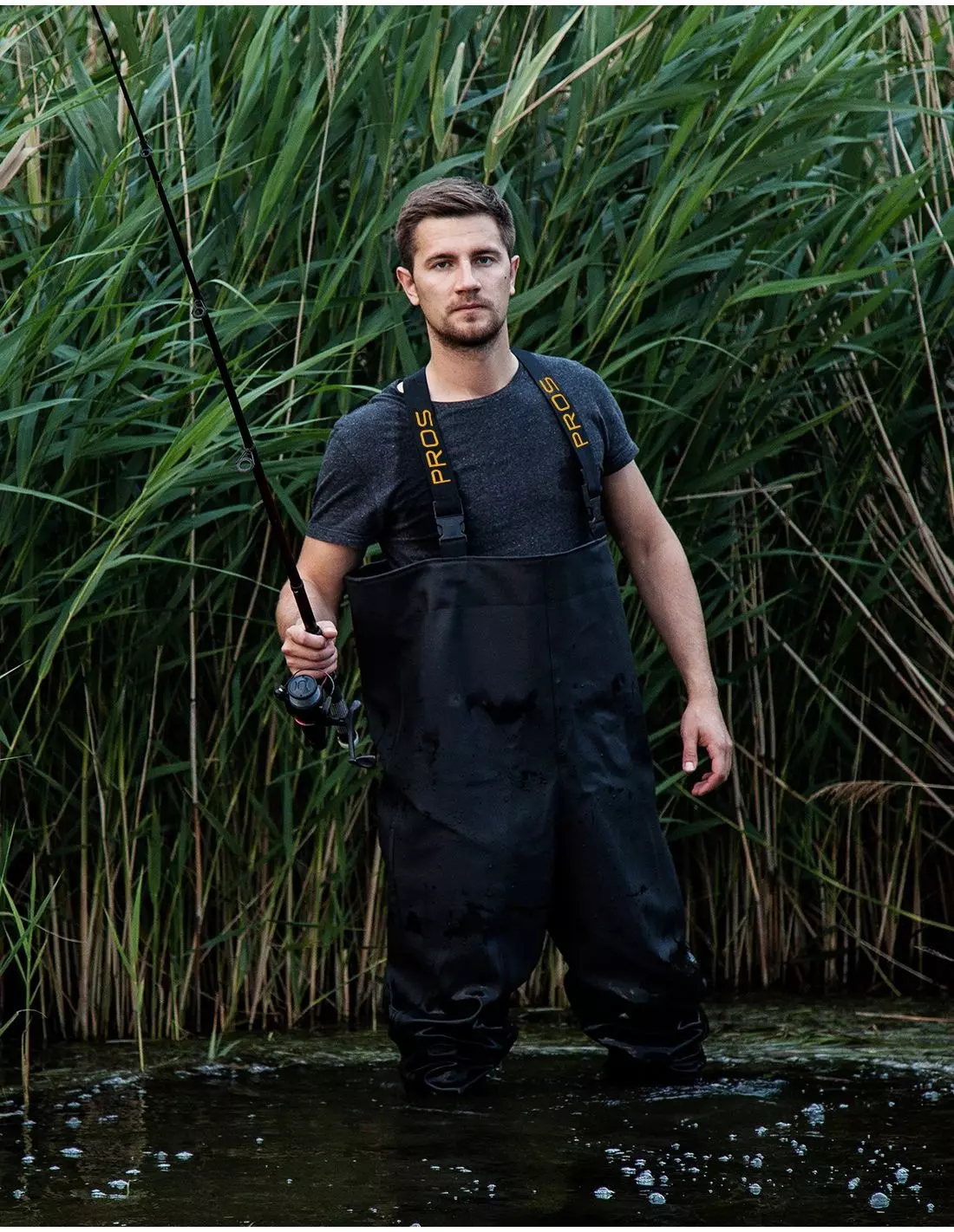 PROS SBA01B, Chest Waders, Black, image 10