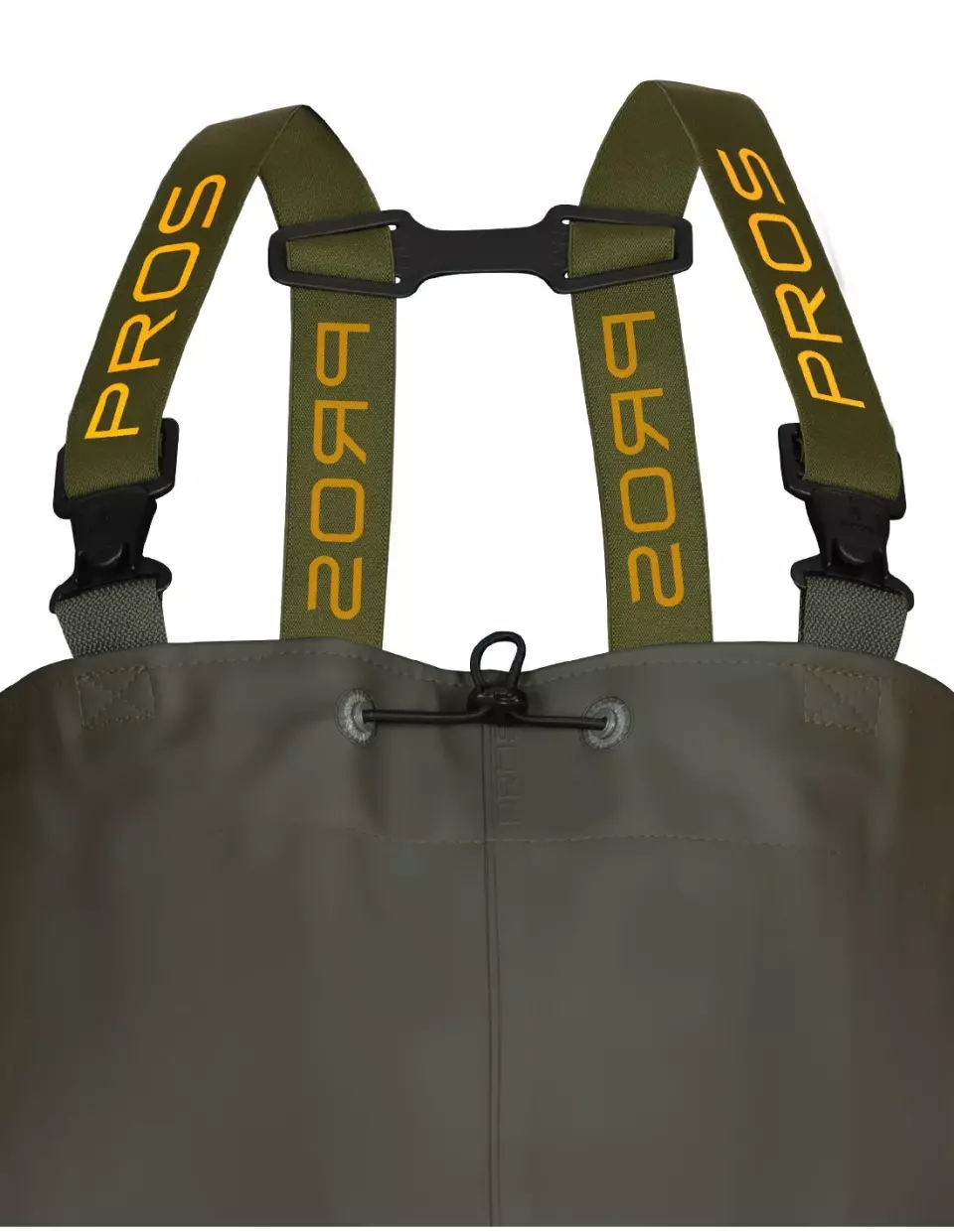 PROS SBM01B, Chest Waders, Green, image 3, gallery thumbnail