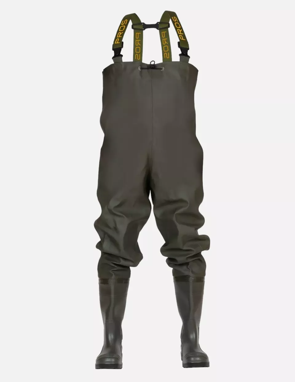 PROS SBM01B, Chest Waders, Green, image 1, gallery thumbnail