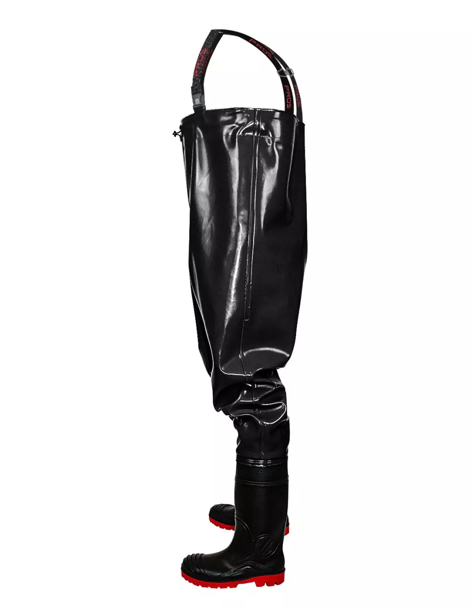 PROS SB01-S, Strong Brust-Wathose, Schwarz, image 3, gallery thumbnail