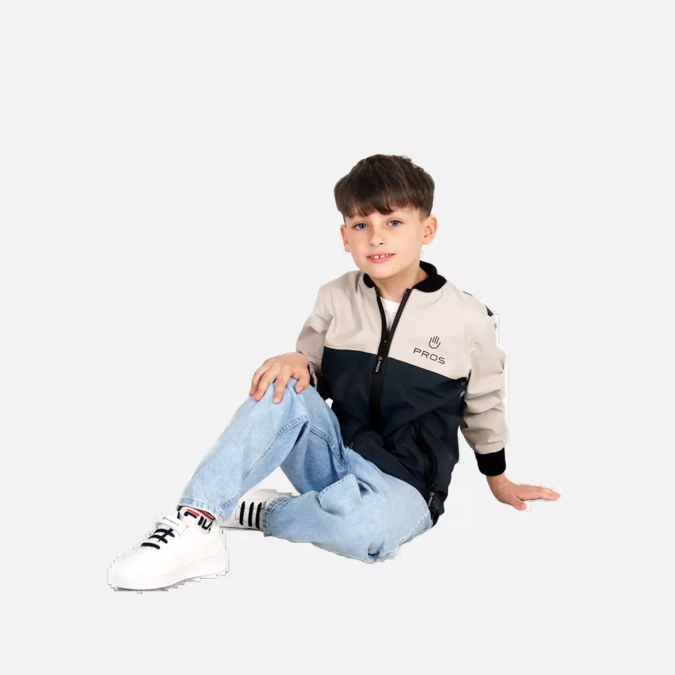 PROS 717, Sport Jacket, Navy/Light Sand, image 3, gallery thumbnail