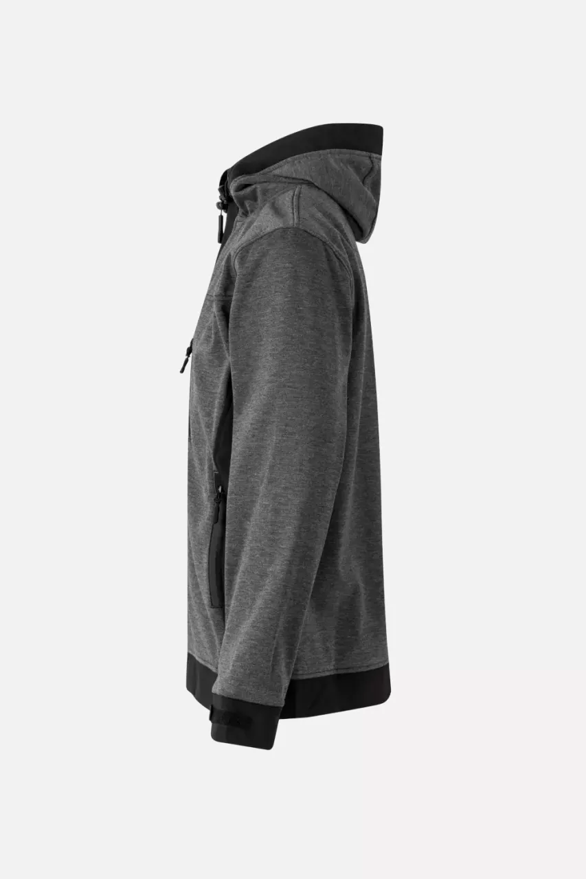 Velilla 206007-78-00, Work Jacket, Heather Dark Grey/Black, image 4, gallery thumbnail