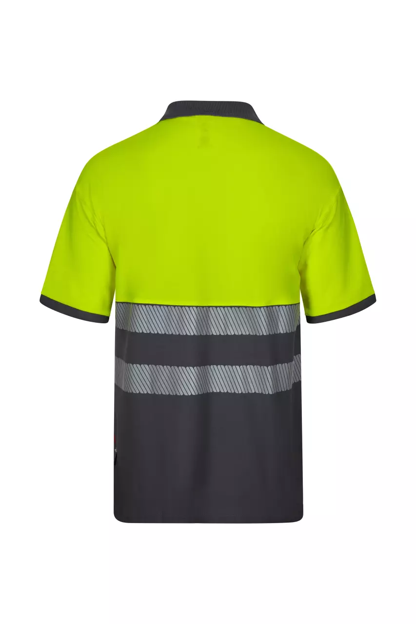 Velilla 305523-08-20, Warnschutz-Poloshirt Kurzarm, Grau/Warngelb, image 1, gallery thumbnail