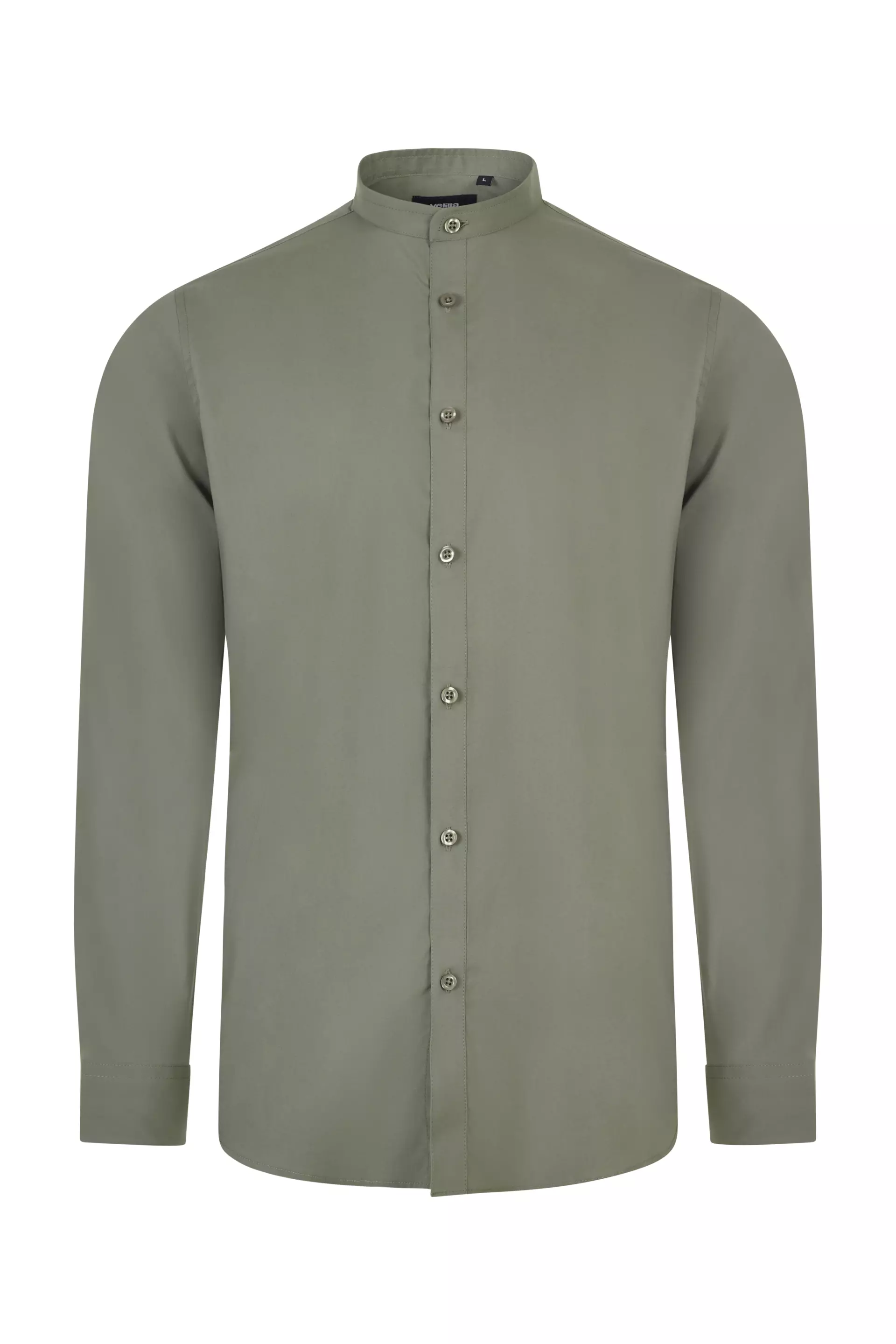 Velilla 405013S-35, Langarm-Arbeitshemd mit Stehkragen, Helloliv