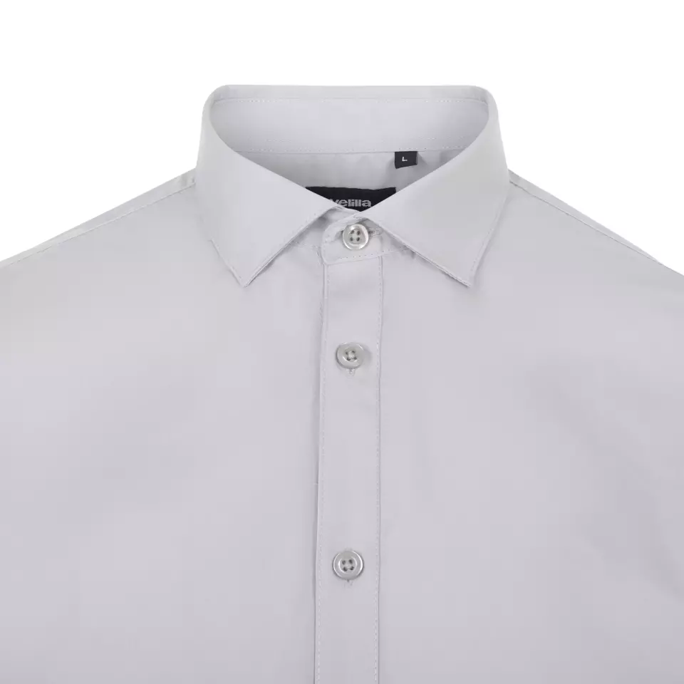 Velilla 405009-58, Long Sleeved Work Shirt, Ice Grey, image 2, gallery thumbnail